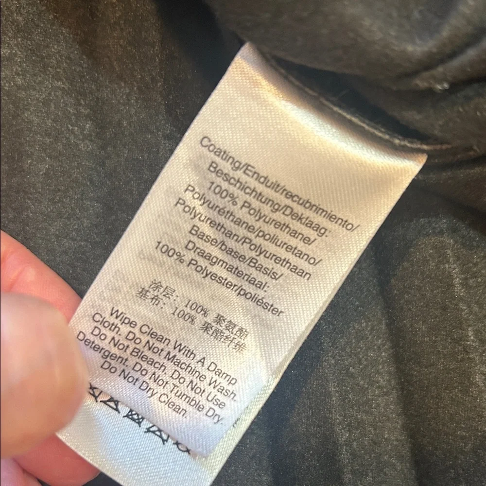 DKNY Black Faux Leather Pleated Skirt in Size Small - Picture 10 of 10